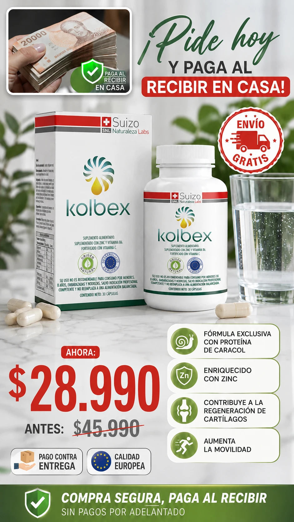 Kolbex Proteína de Caracol + Vitaminas