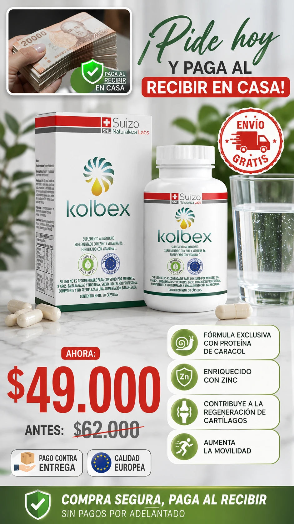Kolbex Proteína de Caracol + Vitaminas