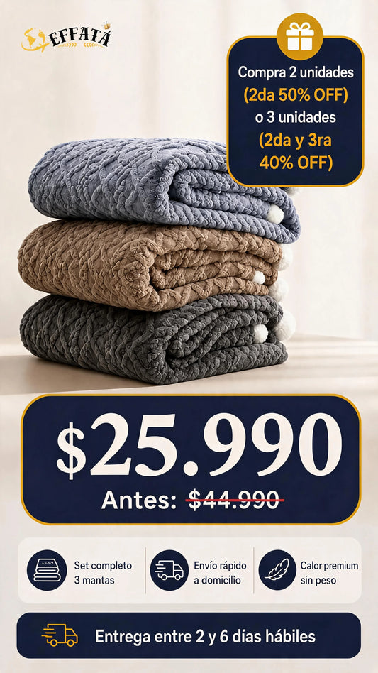 Frazada premium de 2Kg - 200x220cm